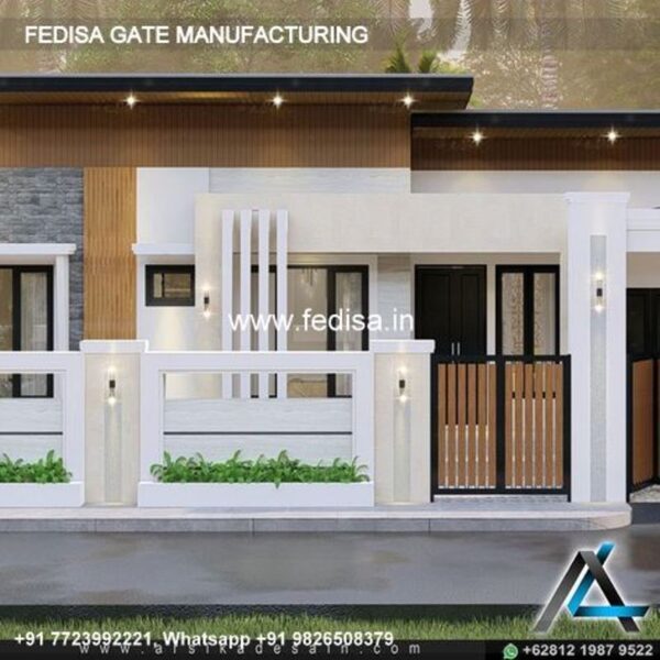 Iron Gate Design Front Gate Designs For Houses Lakadi Ka Gate Design Main Gate Post Design