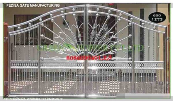 Iron Gate Design Sliding Gate Design Boundary Wall With Grill Design Sliding Gate Design