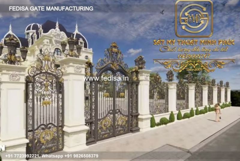 Iron Gate Design Sliding Gate Design Gate Arch Design Hpl Sheet Gate Design