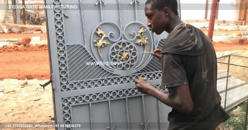 Gate Design Front Gate Design Gate Pillar Granite Design Steel And Iron Mix Gate Design