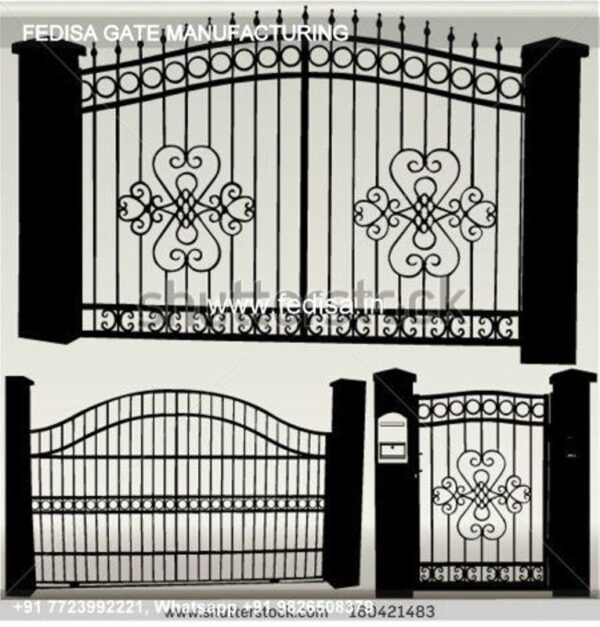 Gate Design Steel Gate Design Main Gate Pillar Granite Design Rod Gate Design