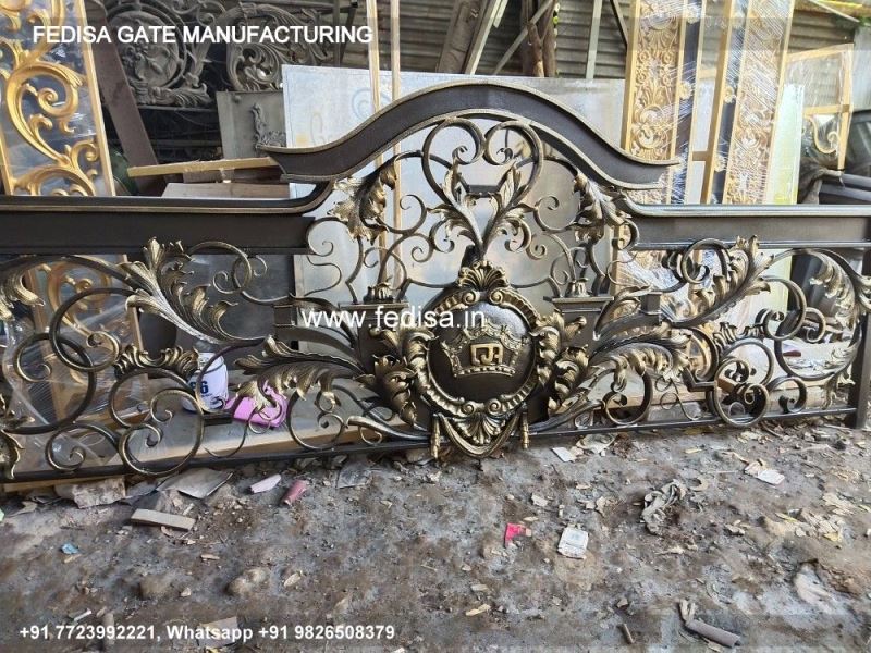 Iron Gate Design Front Gate Designs For Houses Gate Design Gate Wood And Steel Gate Design