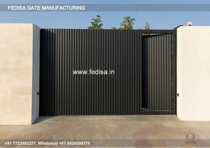 Iron Gate Design Safety Grill Gate Design For Main Door Steel Gate Single Door Price Granite Stone Gate Pillar