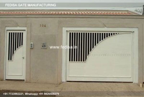 Iron Gate Design Sliding Gate Design Steel Gate With Hpl Sheet Ss Safety Gate Design