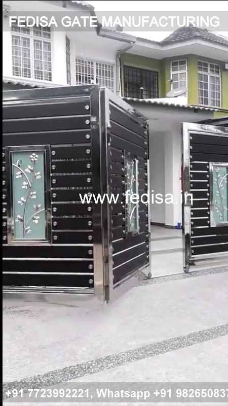 Iron Gate Design Simple Gate Design Pallet Gate Design Gray Color Gate Design