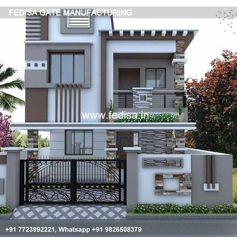 Iron Gate Design Sliding Gate Design Pillar Design In Home Front Gate Revolving Gate Design