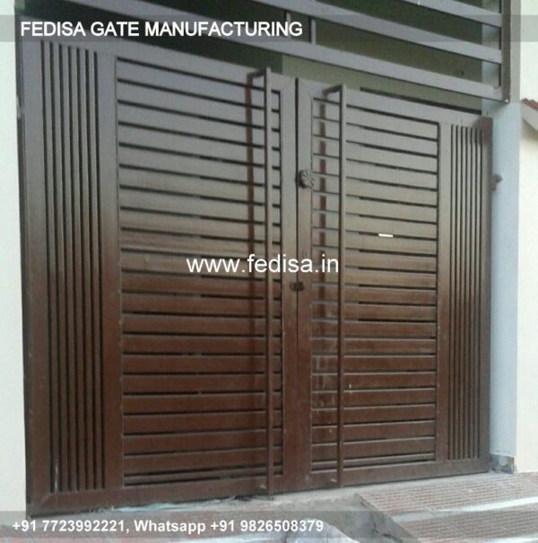 Main Gate Design House Gate Design Gate Ka Color Design Modern Metal And Wood Fence
