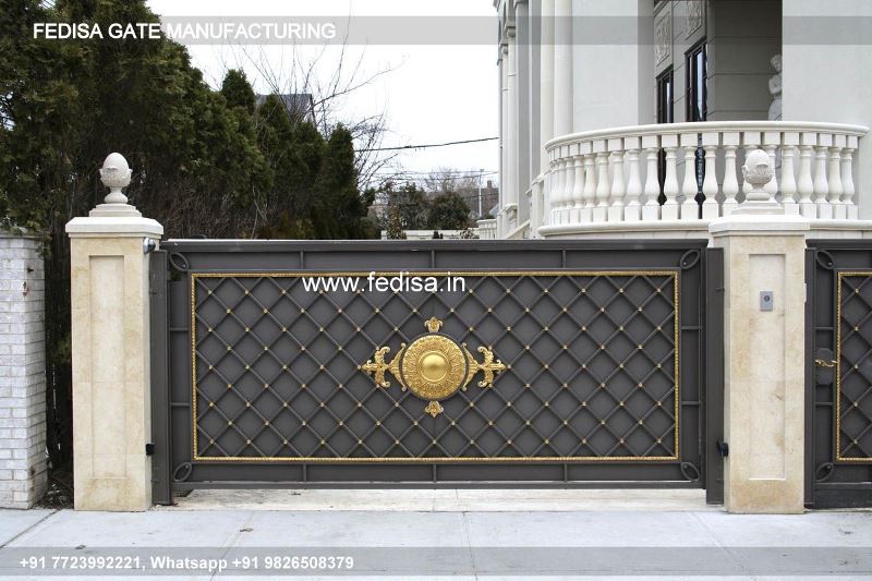 Iron Gate Design Simple Gate Design Steel Sliding Gate Design For Home Iron Compound Wall