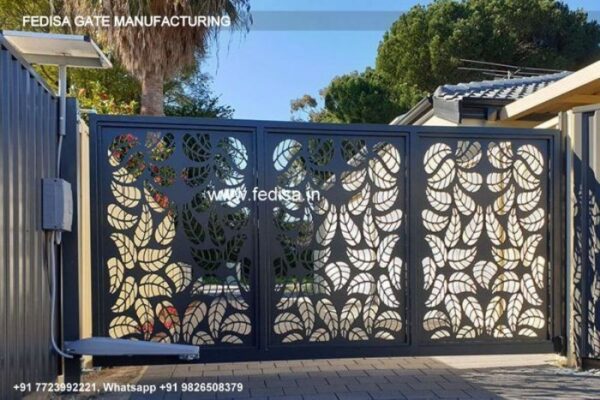 Iron Gate Design Safety Grill Gate Design For Main Door Steel Gate Design Double Door Compound Wall Pillar Design
