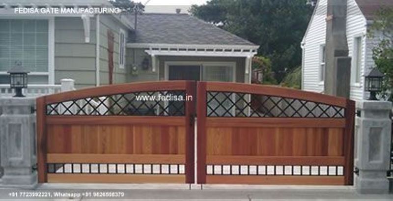Main Gate Design Gate Design For Home Steel And Iron Mix Gate Design Village Home Gate Design