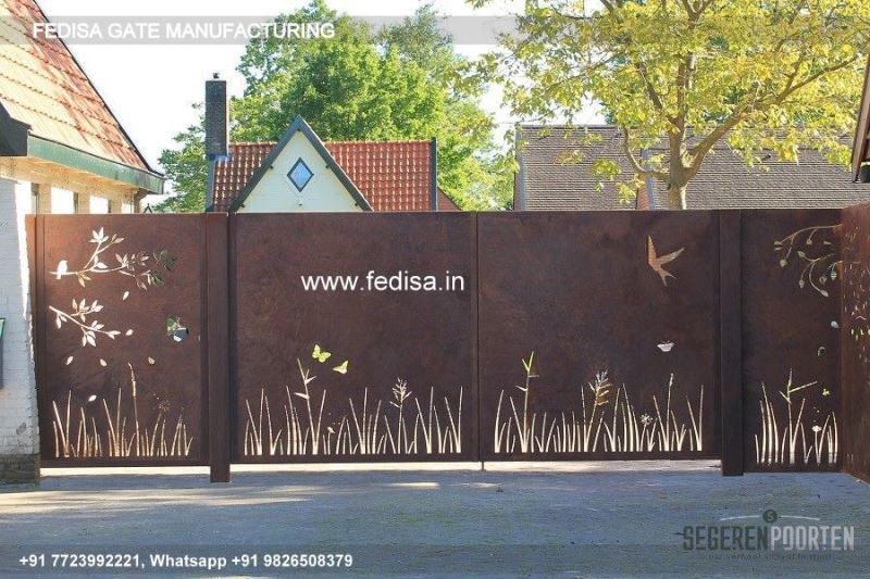 Gate Design Gate Color Ss Steel Main Gate Design Cement Gate Pillar Design
