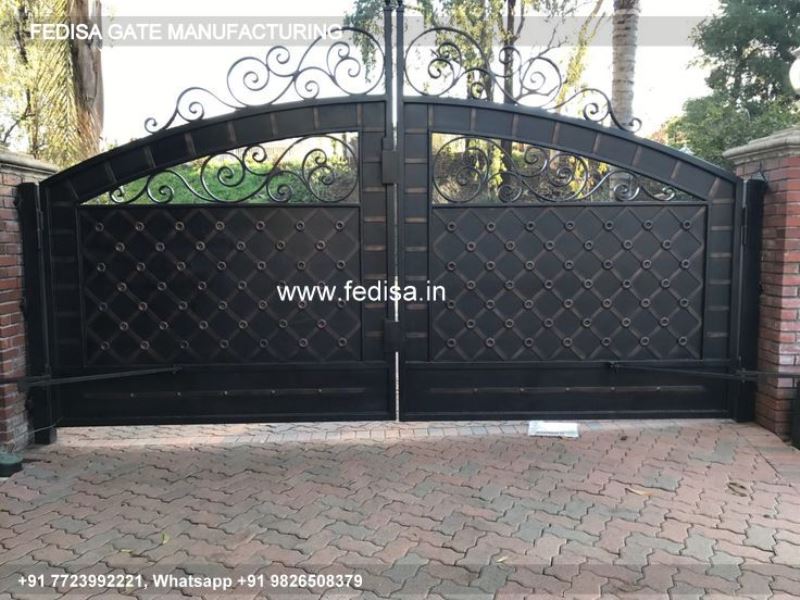 Iron Gate Design Simple Gate Design Flat Entry Gate Design Wooden Front Gate Design