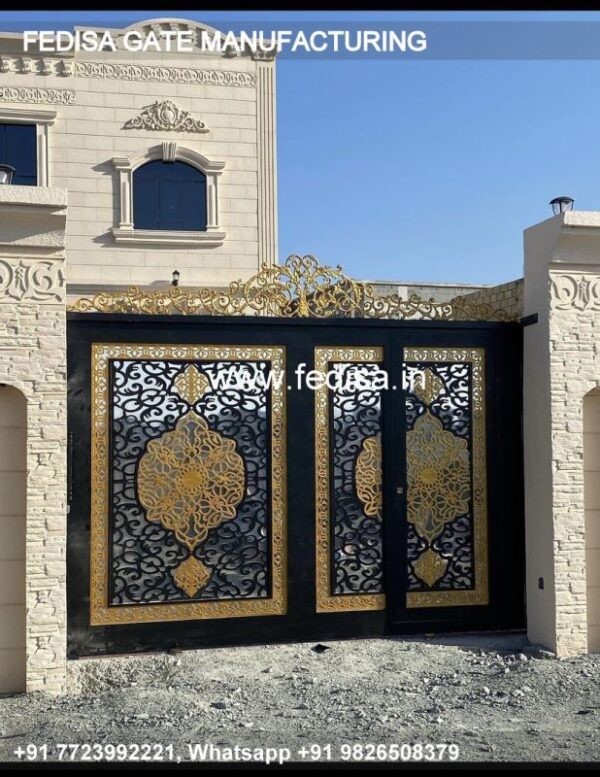 Gate Design Gate Color Compound Wall With Grill Design Silver Color Gate Design