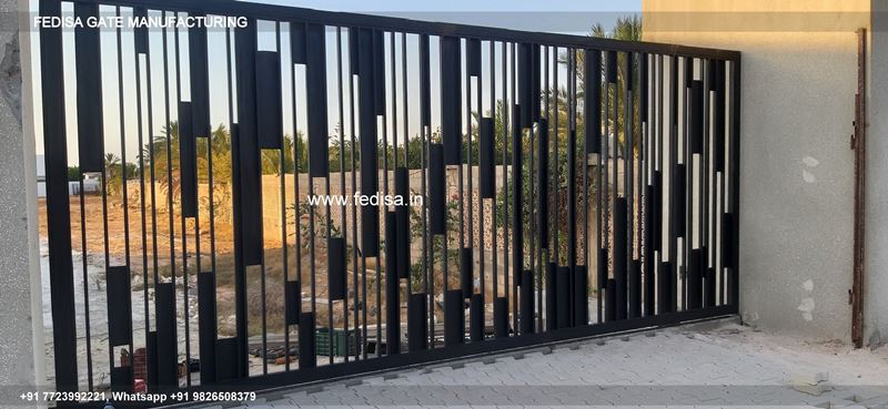 Main Gate Design Gate Design For Home Round Pipe Gate Design Iron Wood Gate Design