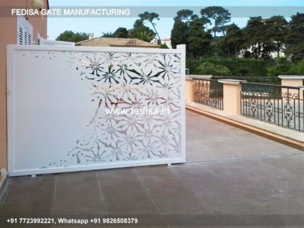 Iron Gate Design Sliding Gate Design 26 Feet Main Gate Design Single Gate Color