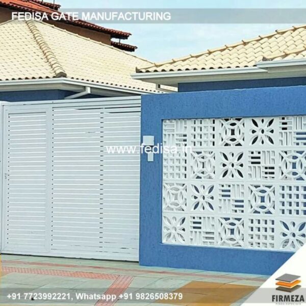 Gate Design Front Gate Design Compound Wall Pillar Design Ss Sliding Gate