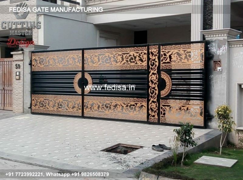 Iron Gate Design Safety Grill Gate Design For Main Door House Main Gate Color Stainless Steel Sliding Gate Design