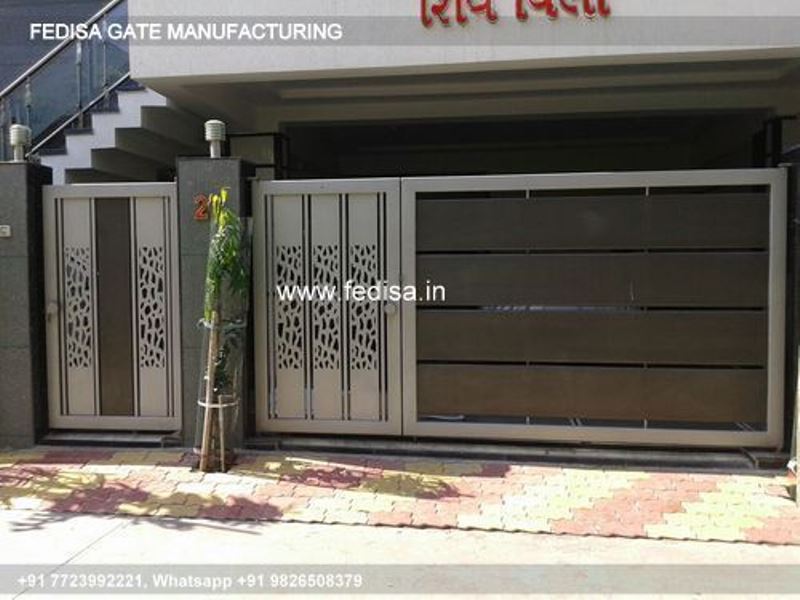 Gate Design Steel Gate Design Steel Gate With Hpl Sheet Loha Gate Design Single Door