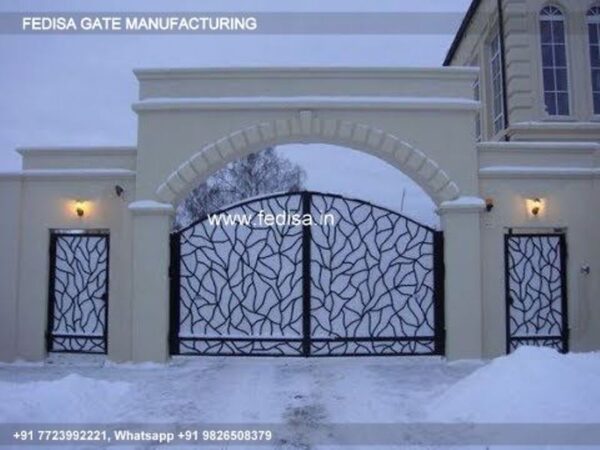 Iron Gate Design Front Gate Designs For Houses Tiles Design For Gate Pillars Laser Cutting Steel Gate