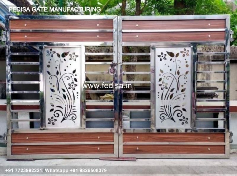 Iron Gate Design Safety Grill Gate Design For Main Door House With Gate Design Gate Design Double Door