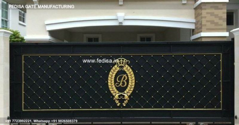 Gate Design Gate Color Front Elevation Gate Design Silver Color Gate Design