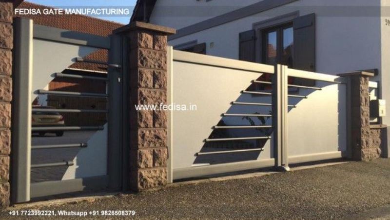 Main Gate Design Gate Design For Home Gate Gray Color Iron Bar Gate Design