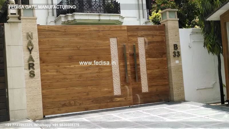 Gate Design Gate Color Modern Metal And Wood Fence House Front Gate Color