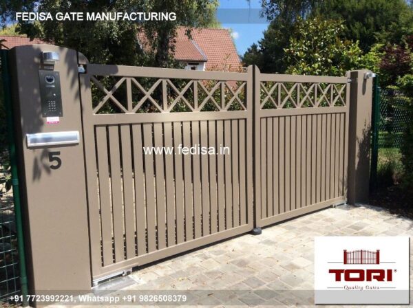 Iron Gate Design Safety Grill Gate Design For Main Door Modern Courtyard Gate Boundary Wall Design With Grill