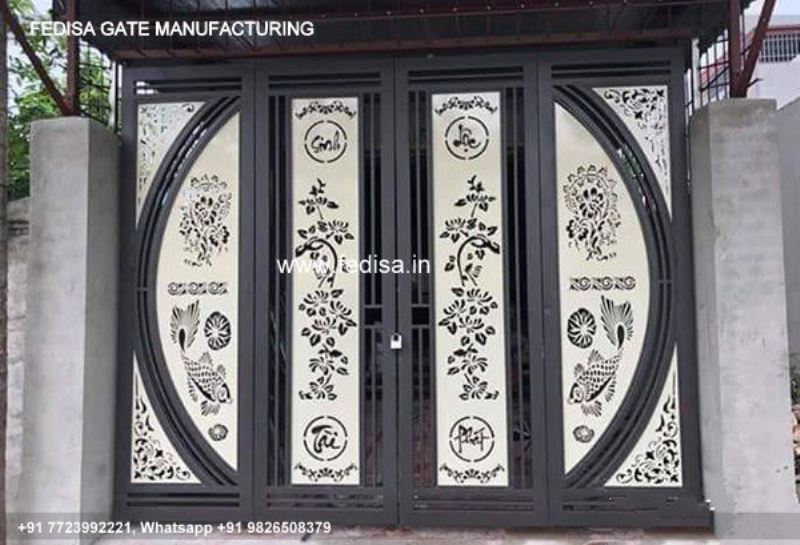 Gate Design Gate Color Double Door Main Gate Modern Wrought Iron Gates