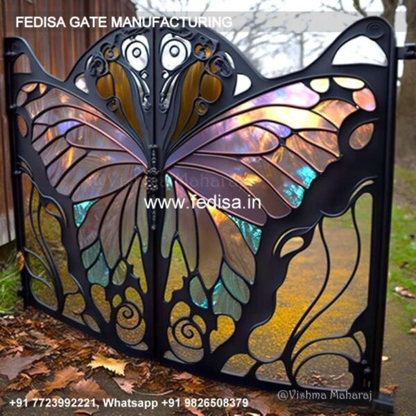 Iron Gate Design Simple Gate Design Steel Gate With Hpl Sheet Cast Iron Design For Gate