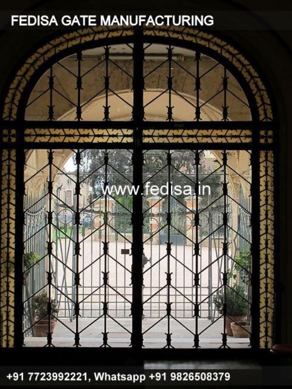 Main Gate Design Modern Gate Design 22 Feet Main Gate Design Iron Safety Grill Design For Compound Wall