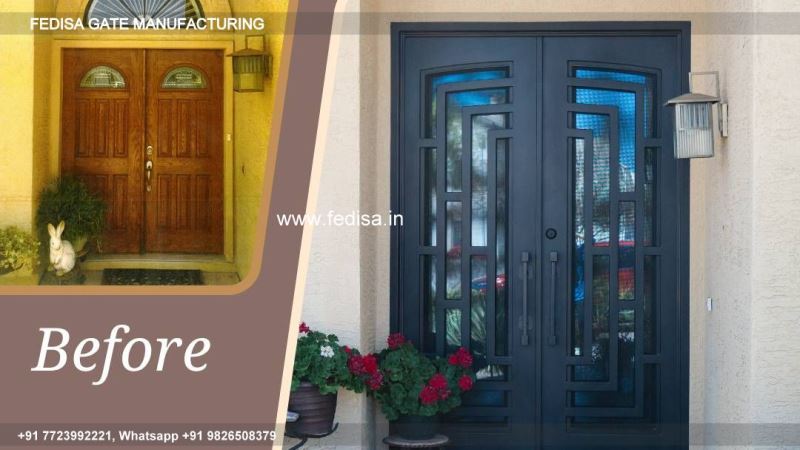 Iron Gate Design Simple Gate Design Single Door Steel Gate Design Main Gate Pipe Design
