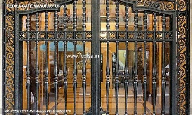Iron Gate Design Sliding Gate Design Lakadi Ke Gate Ka Design Outside Gate Color