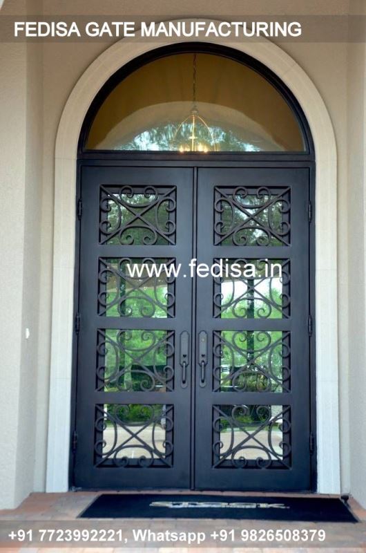 Iron Gate Design Front Gate Designs For Houses Plain Steel Gate Design Compound Wall Pillar Design