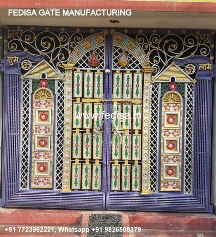 Iron Gate Design Safety Grill Gate Design For Main Door Grill Compound Wall House Main Gate Pillar Design