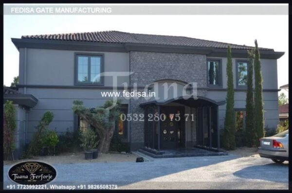 Iron Gate Design Safety Grill Gate Design For Main Door Double Palla Gate Design Modern Metal And Wood Fence
