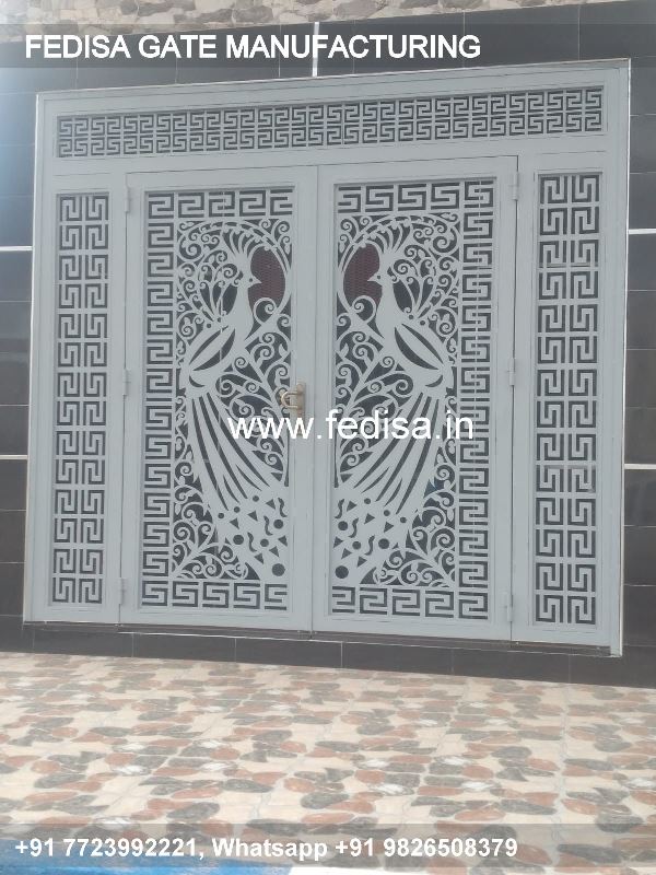 Main Gate Design House Gate Design Decorative Laser Cutting Gate Design Gi Square Pipe Gate Design