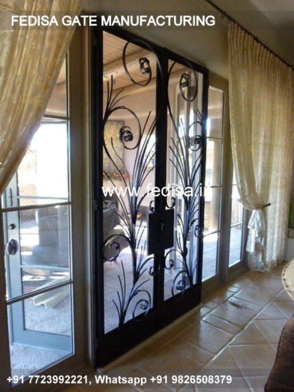 Iron Gate Design Safety Grill Gate Design For Main Door Wooden Gate Door Design Mid Century Modern Fences And Gates