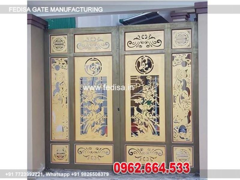 Iron Gate Design Front Gate Designs For Houses Makan Ka Gate Ka Design Triple Gate Design