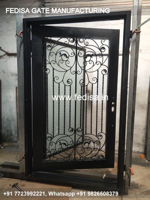 Iron Gate Design Front Gate Designs For Houses One Side Iron Gate Design Jali Gate Design