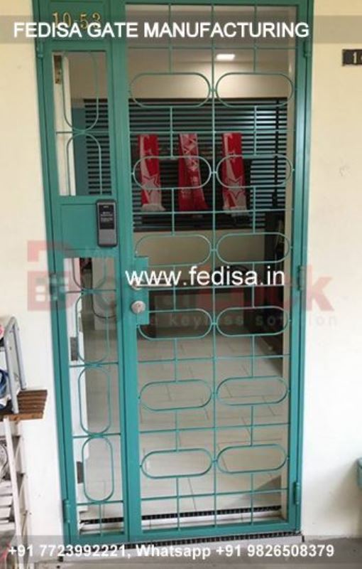 Iron Gate Design Front Gate Designs For Houses Simple Gate Design With Plain Sheet Railing Gate ...