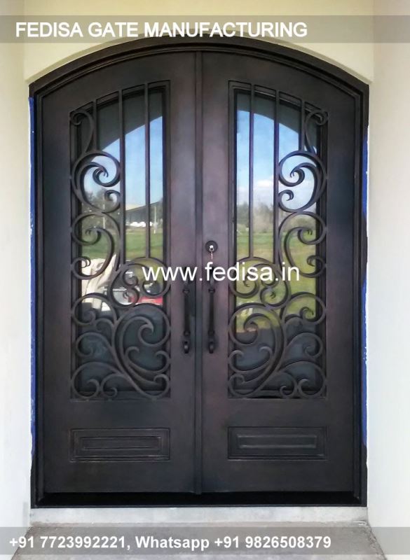 Iron Gate Design Sliding Gate Design Granite Stone Gate Pillar Wooden Room Gate Design