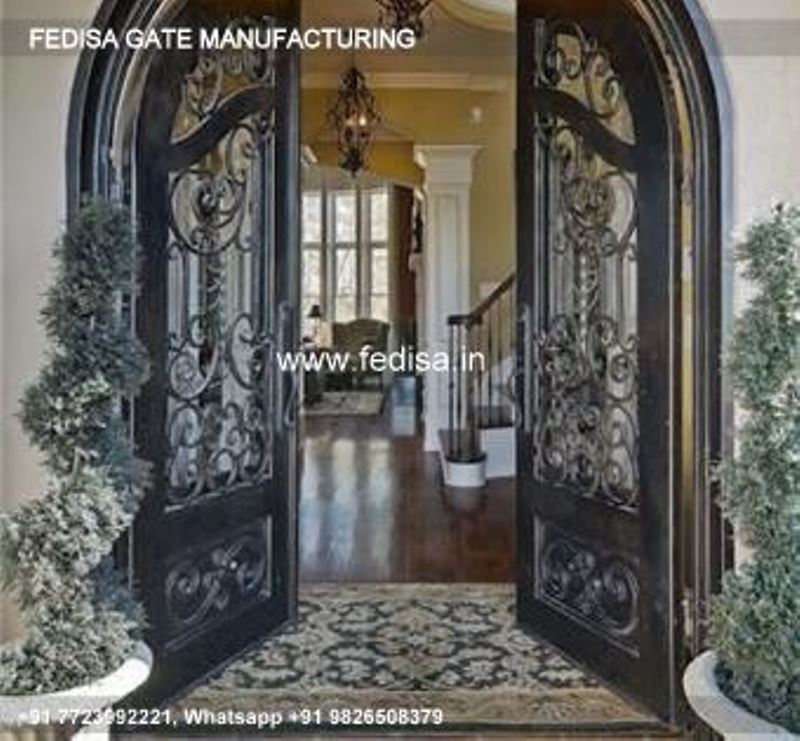 Gate Design Steel Gate Design Brown Gate Design Gray Color Gate Design