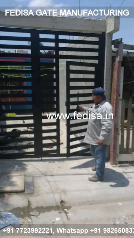 Main Gate Design Gate Design For Home Metal Sliding Gate Design 15 Feet Gate Design