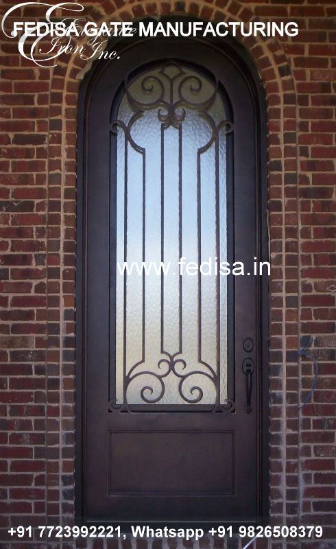 Iron Gate Design Safety Grill Gate Design For Main Door Steel Gate With Glass Design Front Gate Color