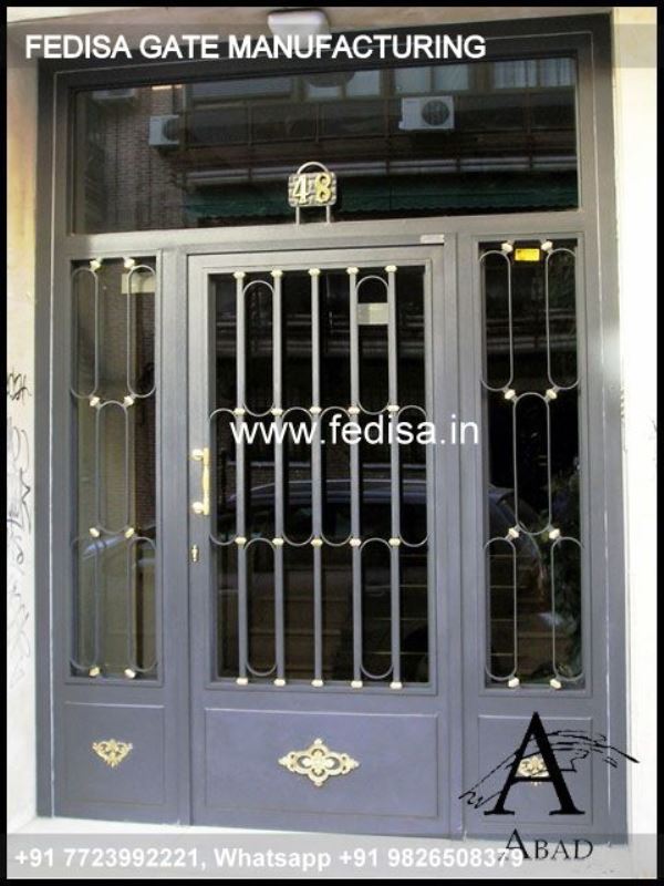 Iron Gate Design Safety Grill Gate Design For Main Door Modern Sliding Gate Design Laser Cutting Gate Price