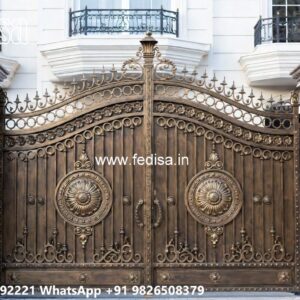 Main Gate Design, Steel Gate Single Palla 761 Gate Design Ideas