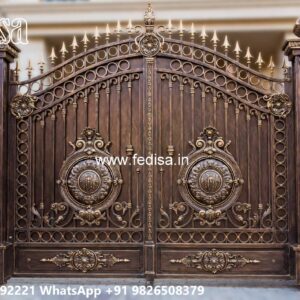 Iron Gate Design, Sliding Gate With Small Gate 844 Gate Design Ideas