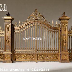 Gate Design, Contemporary Metal Side Gates 1220 Gate Design Ideas