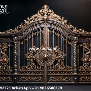 Gate Design, Modern Courtyard Gate 1400 Gate Design Ideas